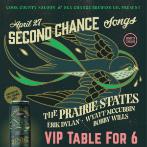 "Second Chance Songs" Benefit Concert VIP Table Package For 6 - SOLD OUT!