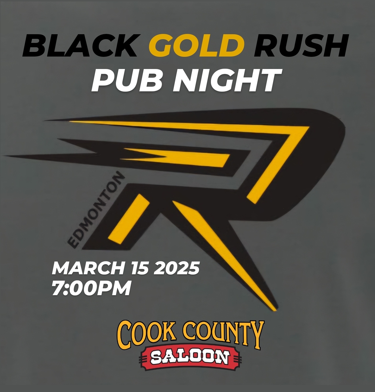 March 15, 2025 - Black Gold Rush Pub Night!