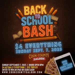 September 7, 2025 - Back To School BASH! $4 EVERYTHING!