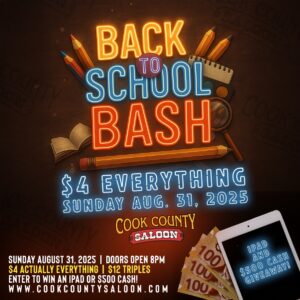 August 31, 2025 - Back To School BASH! $4 EVERYTHING!