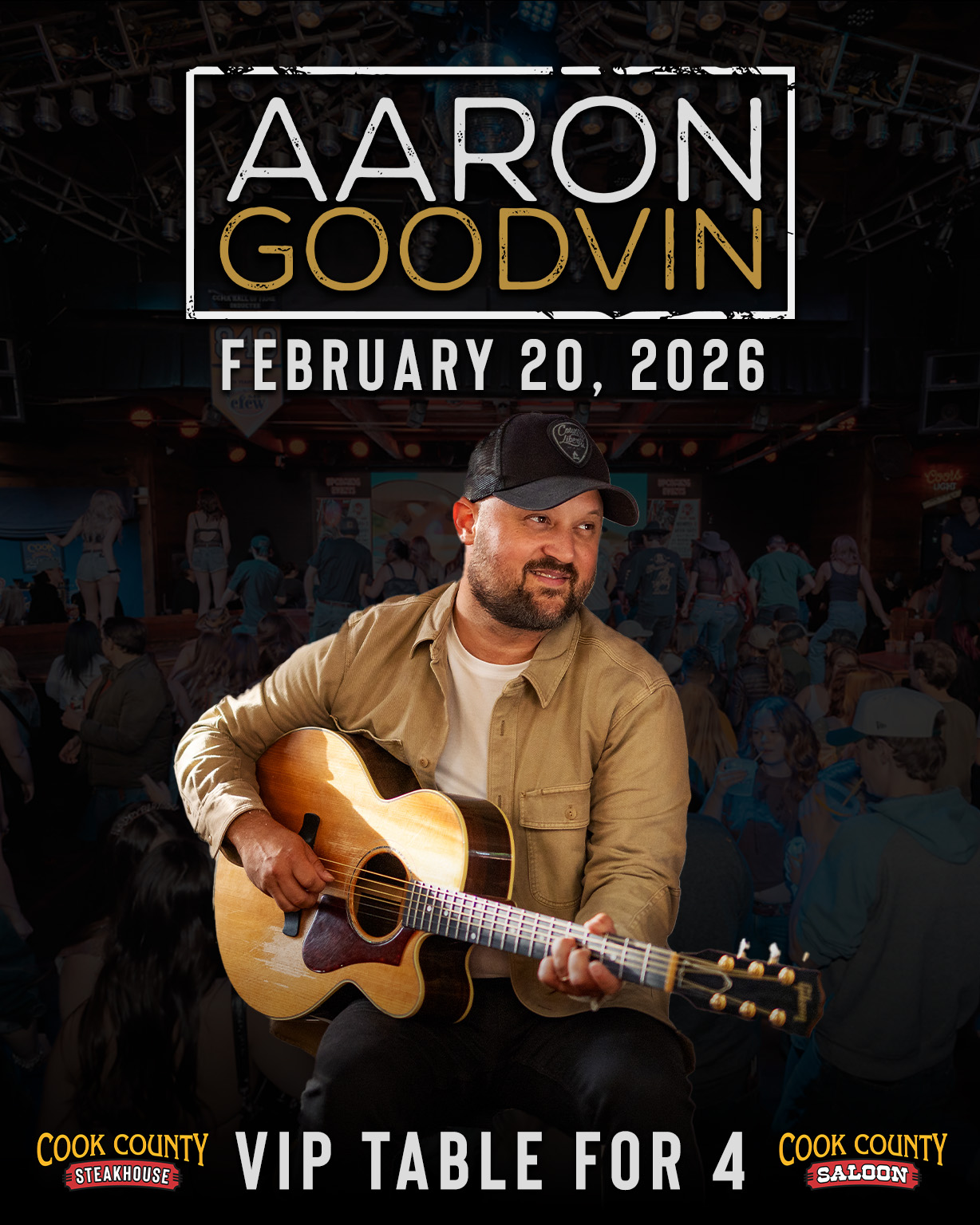 Aaron Goodvin VIP Package For 4