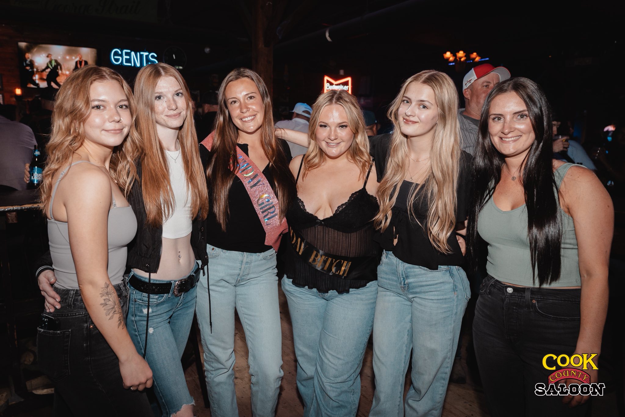 Cowgirls out together at Cook County Saloon